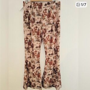 Western print Turquoise Haven size L